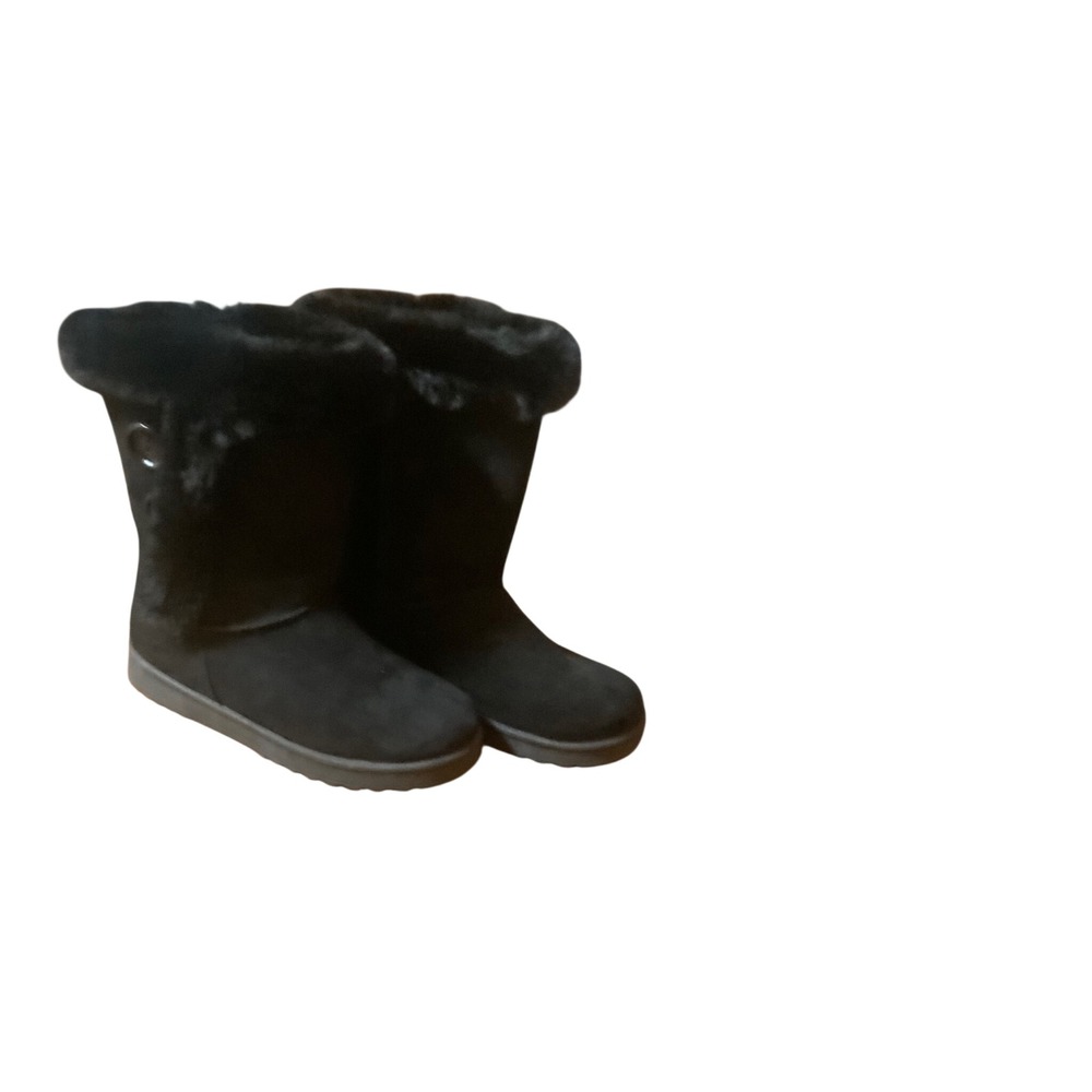 SO Abigail Black Faux Fur Lined Winter Boots Women Size 10 Med 221599